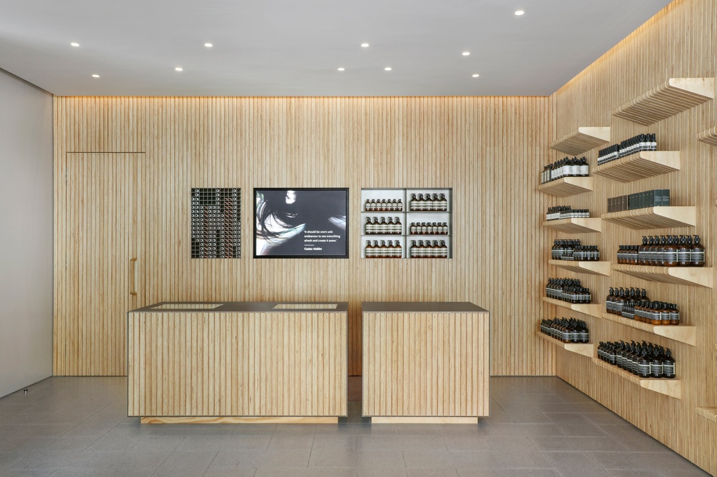 Aesop Upper West Side interior