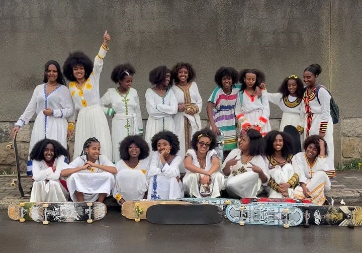 Ethiopian Girl Skaters
