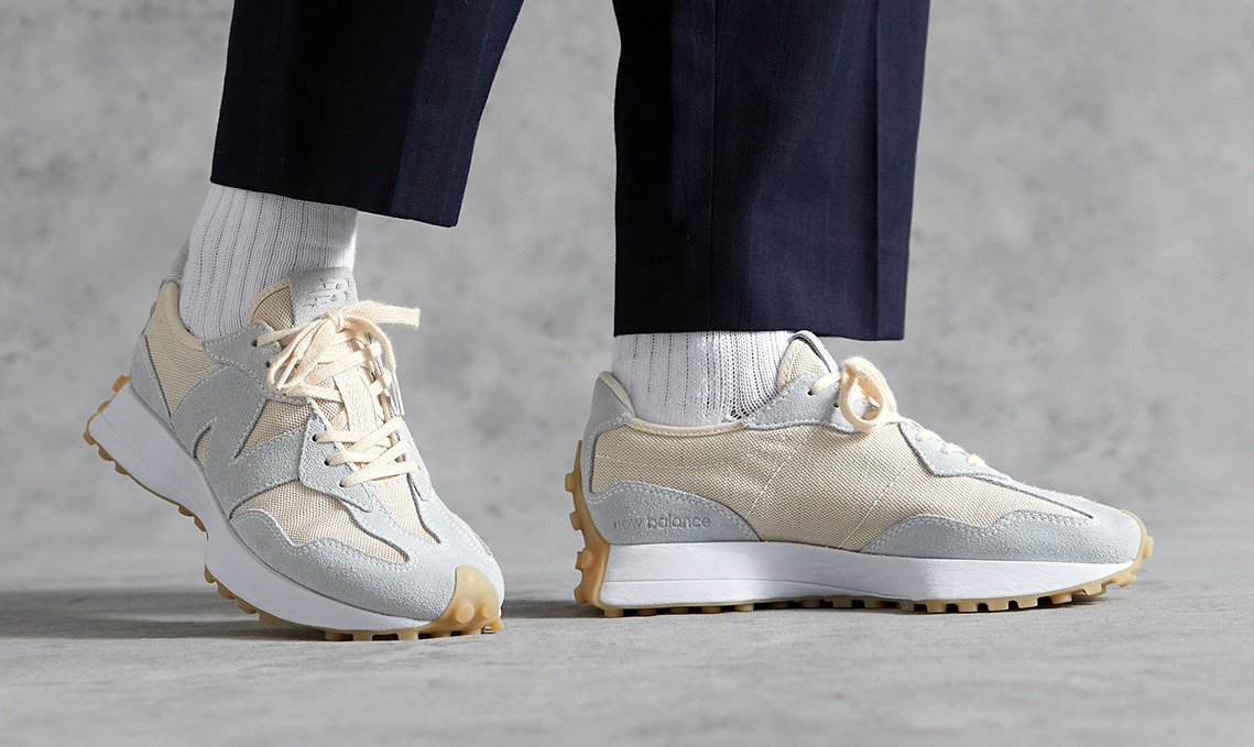 new balance 327 natural white