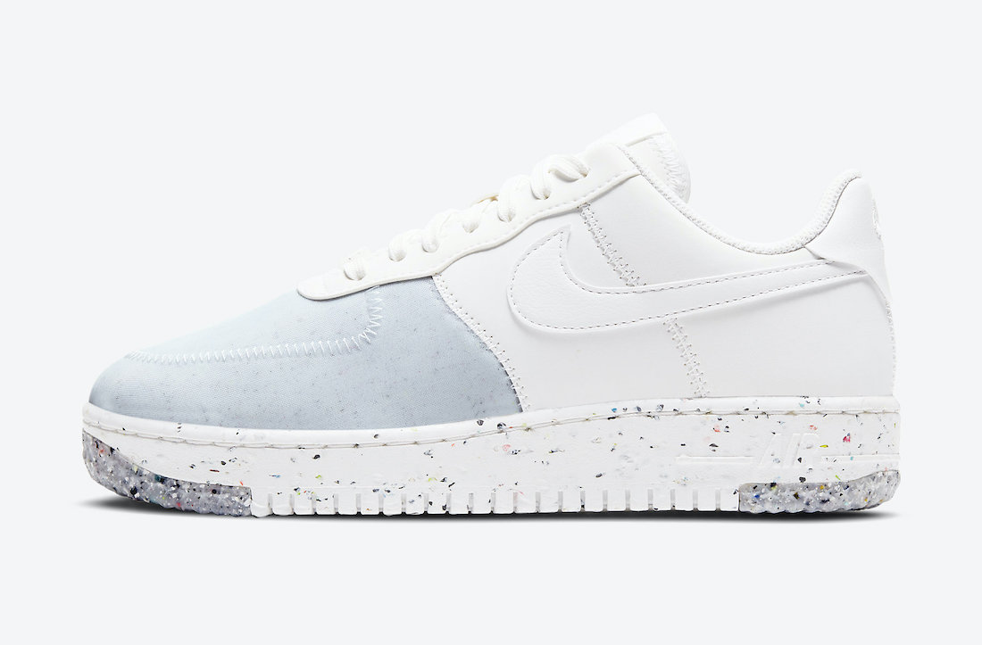 Nike Debuts Sustainable Air Force 1 Crater In Ethereal “Summit White”