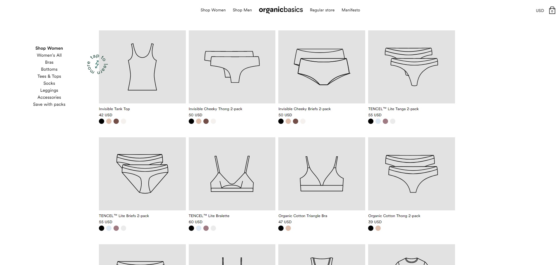 Better Basic Intimates and Underwear from Organic Basics - Plein
