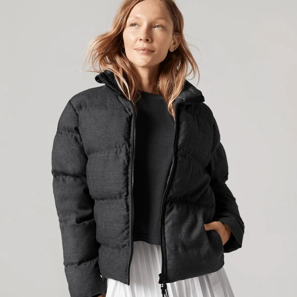big puffer jacket sustainable down